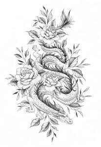 Dragon and Peonies