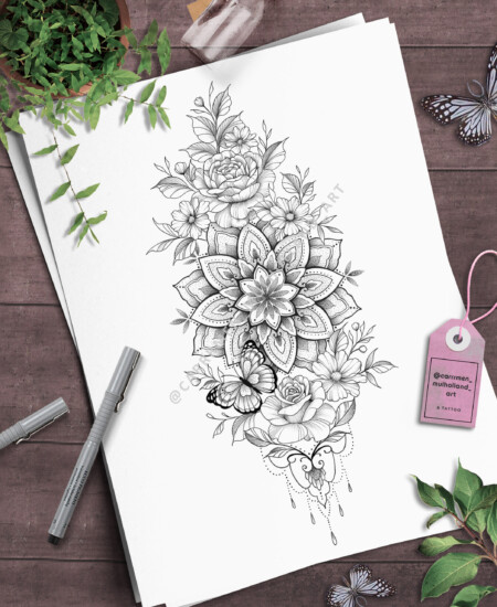 Bread and wheat on wooden background