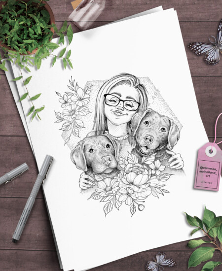 Bread and wheat on wooden background