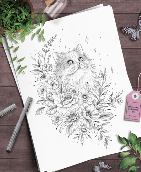 Bread and wheat on wooden background