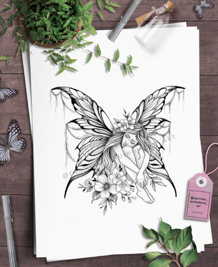 Bread and wheat on wooden background