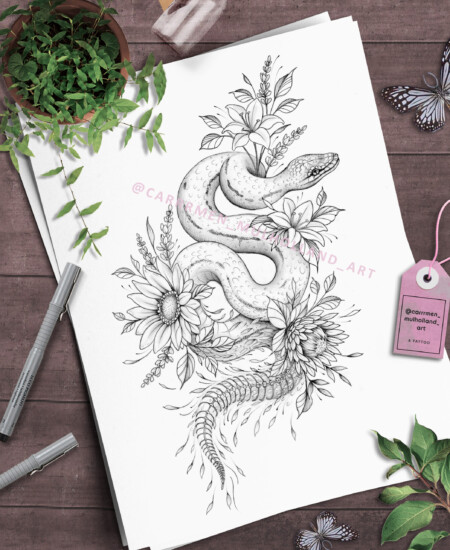 Bread and wheat on wooden background