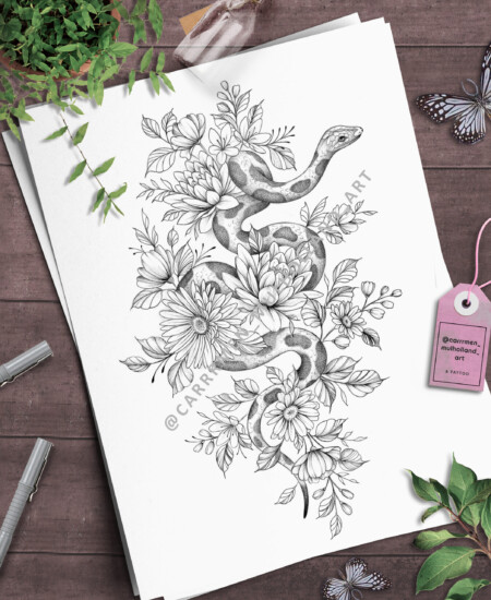 Bread and wheat on wooden background