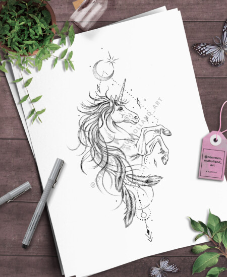 Bread and wheat on wooden background